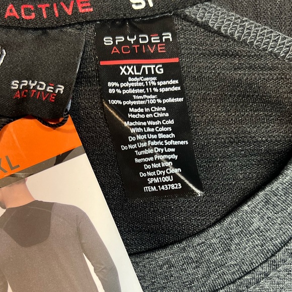 Men's Spyder Active Long Sleeve Tee T-Shirt Proweb - Picture 3 of 4